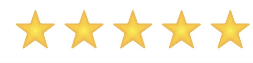 A five-star rating.