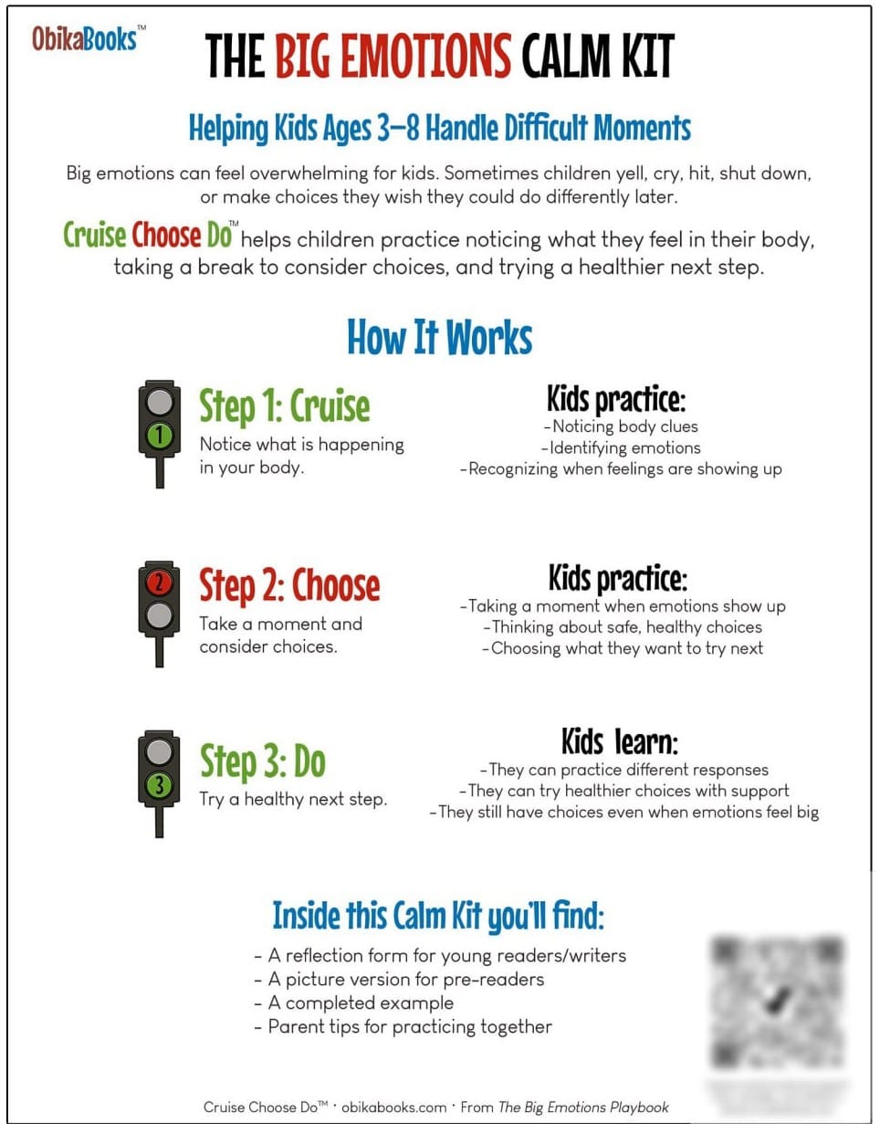 Big Emotions Calm Kit printable — page 1 preview